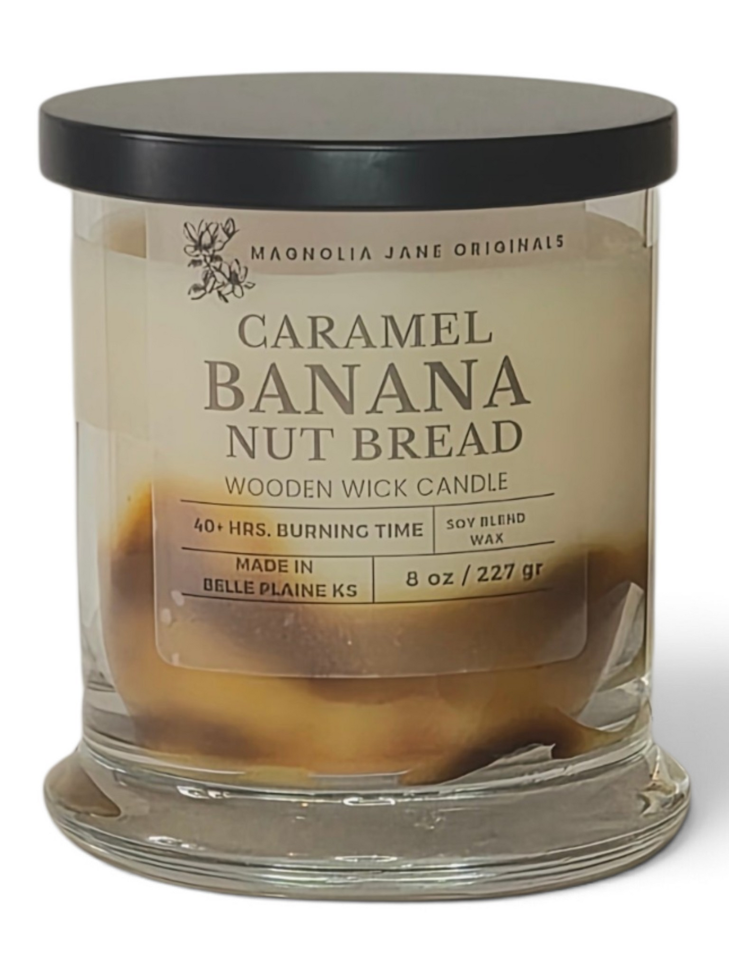 Caramel Banana Nut Bread- Wooden Wick Candle
