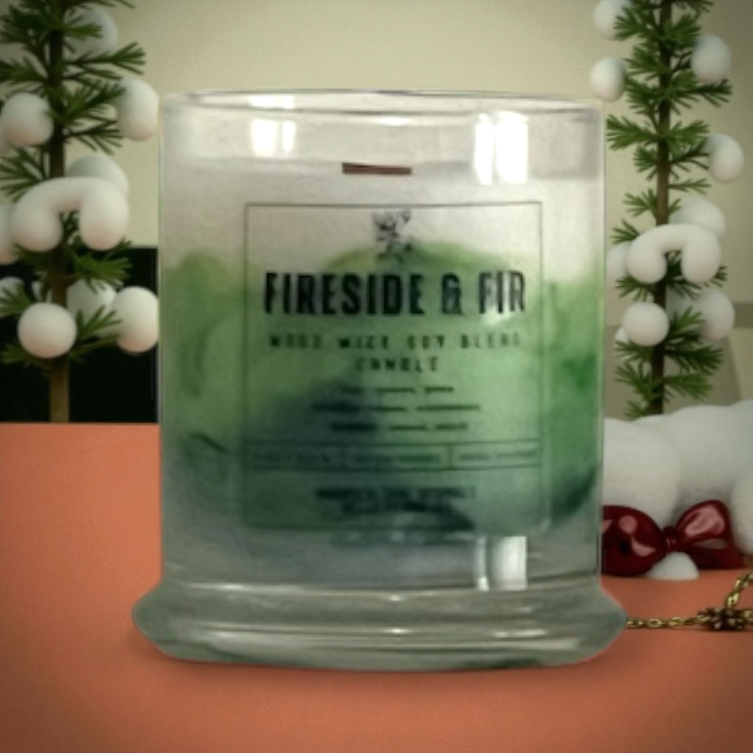 FIRESIDE & FIR - WOOD WICK CANDLE