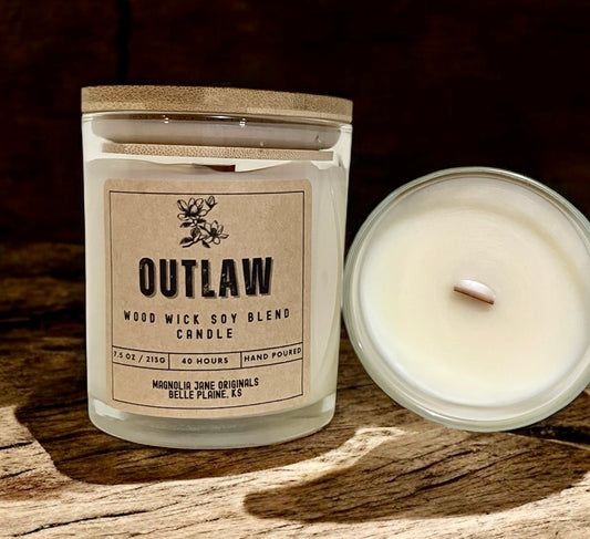 OUTLAW WOOD WICK CANDLE