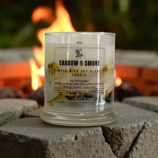 SHADOW & SMOKE - WOOD WICK CANDLE