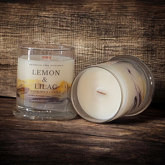 LEMON & LILAC - WOOD WICK CANDLE