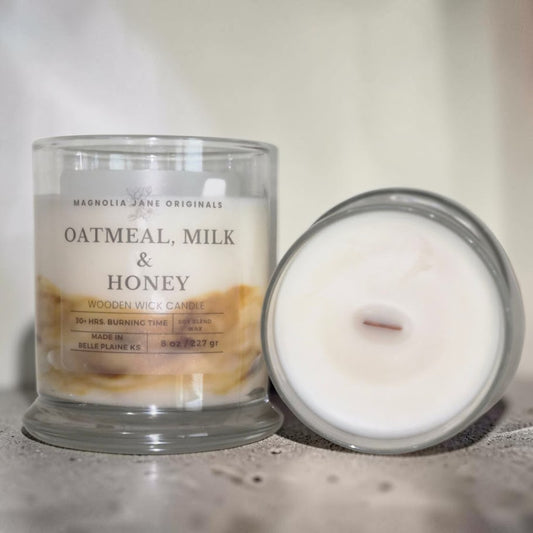 Oatmeal Milk & Honey- Wooden Wick Candle