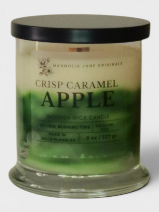 Crisp Caramel Apple - Wooden Wick Candle