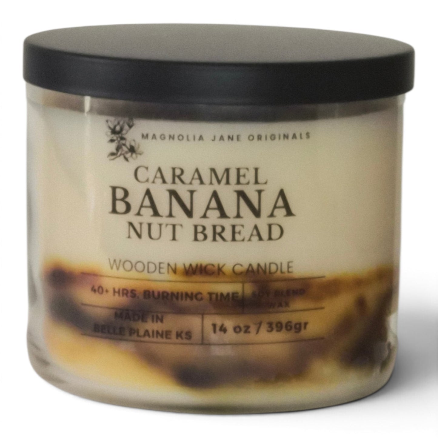 Caramel Banana Nut Bread- Wooden Wick Candle