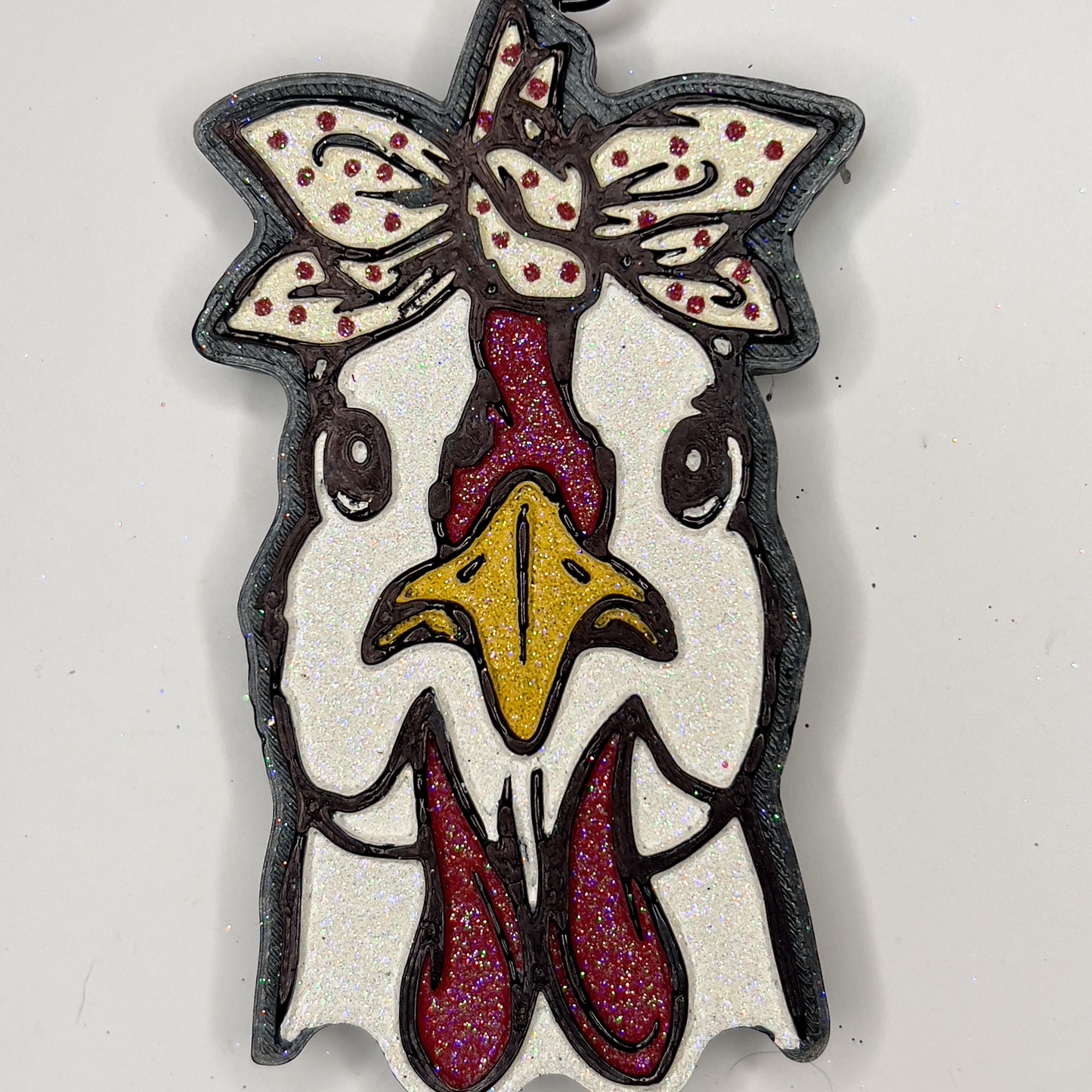 Freshie- Chicken Head w/Bow