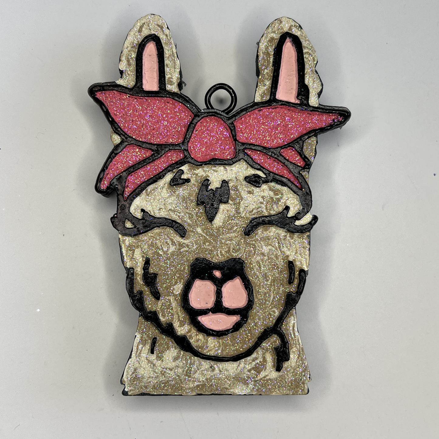 Freshie- Llama Head w/Bow